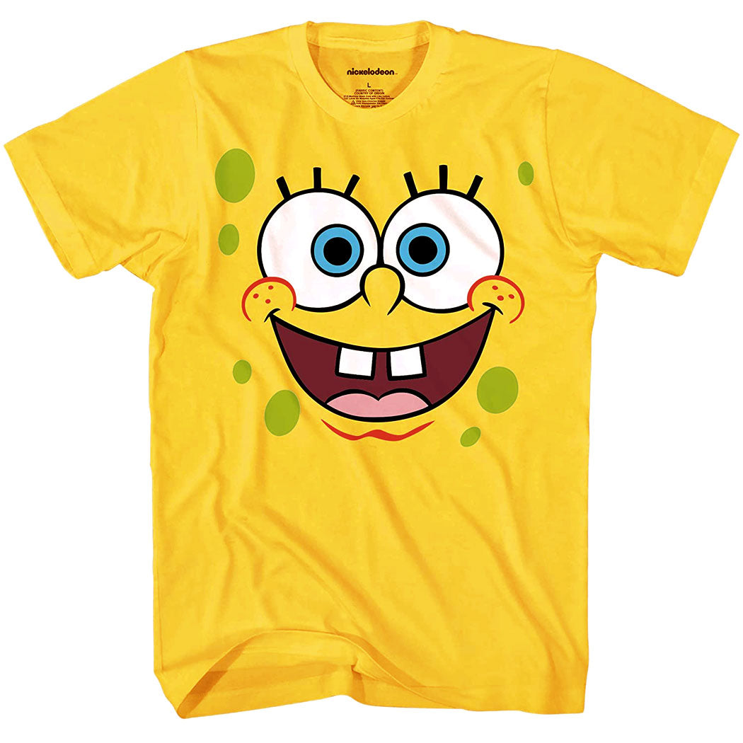 SpongeBob Squarepants Face Adult T-Shirt