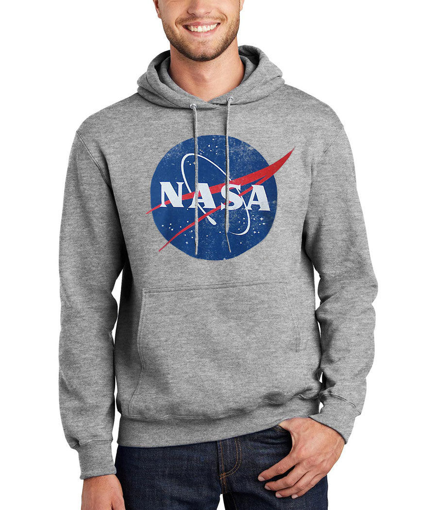 NASA Vintage Meatball Distressed Logo Hoodie