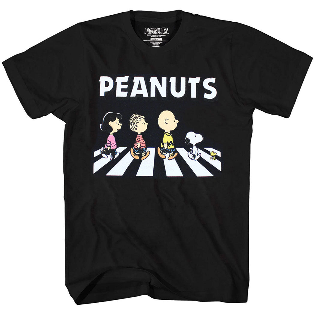 Peanuts Snoopy Gang Crossing Road T-Shirt