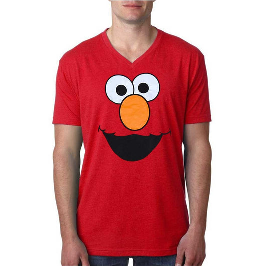 Sesame Street Elmo Face V-Neck T-Shirt