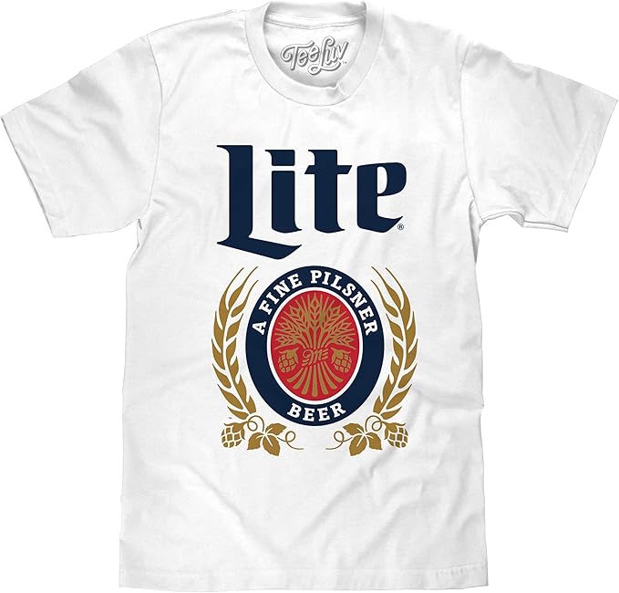 Miller Lite White Logo T-Shirt