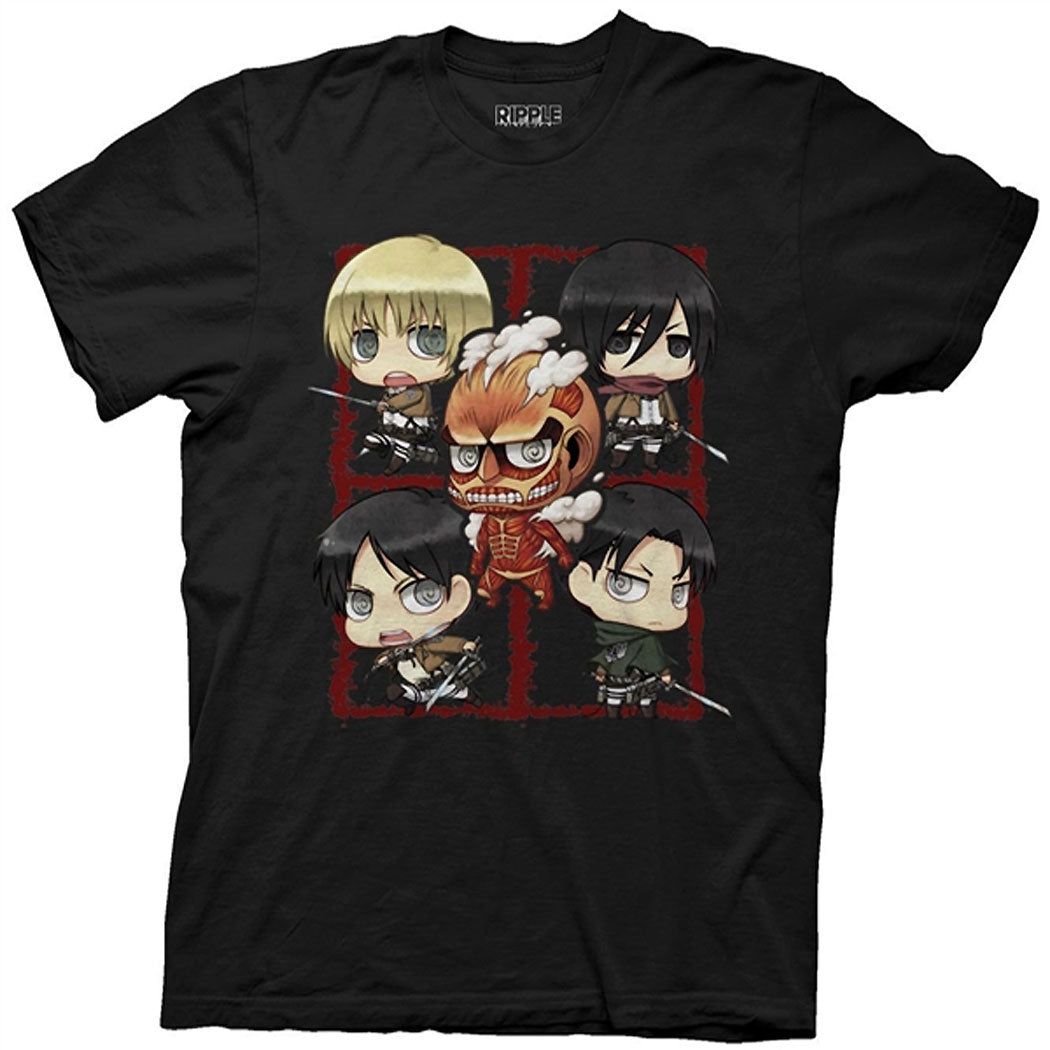 Attack on Titan Chibi Characters T-Shirt