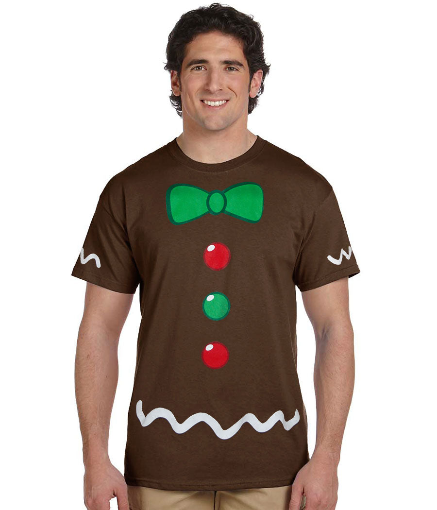 Gingerbread Man Costume Adult T-Shirt