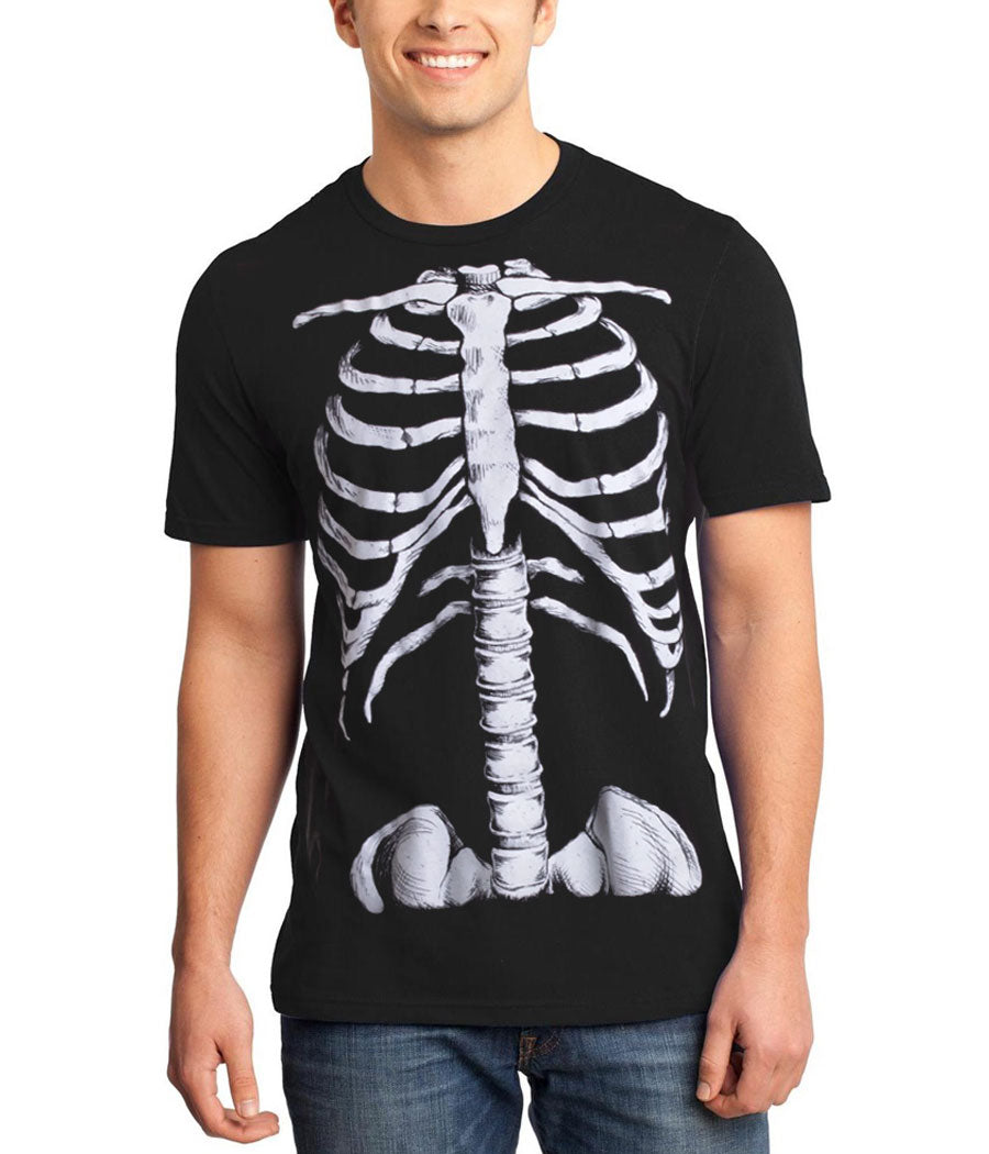 Skeleton Rib Cage Glow in Dark Costume T-Shirt