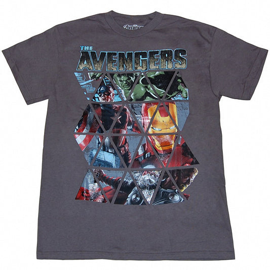 The Avengers Movie Grid T-Shirt