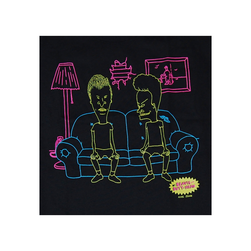 Beavis and Butthead Neon Couch T-Shirt