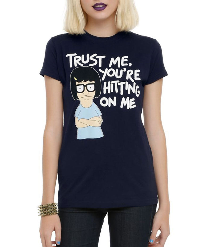 Bob's Burger Tina You're Hitting On Me Junior Women's T-Shirt