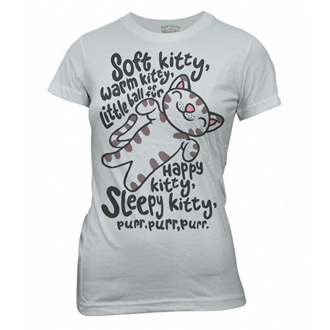 Big Bang Theory Soft Kitty Junior Ladies T-Shirt
