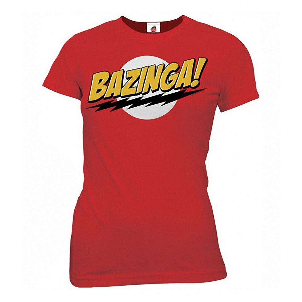 Big Bang Theory Bazinga Junior Ladies T-Shirt