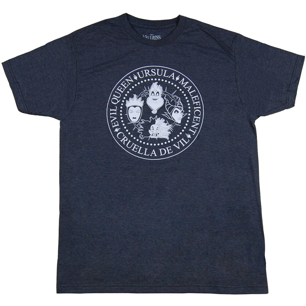 Disney Villains in Circle T-Shirt