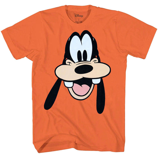 Disney Goofy Face Big Smile T-Shirt Orange