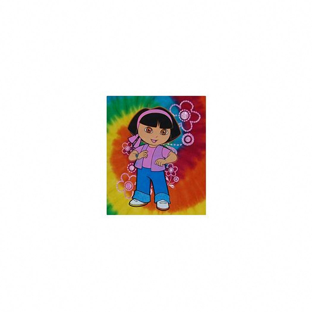 Dora Cutie Flower Tye Dye Kids T-Shirt