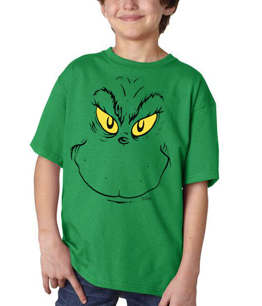 Dr. Seuss Grinch Face Youth T-Shirt