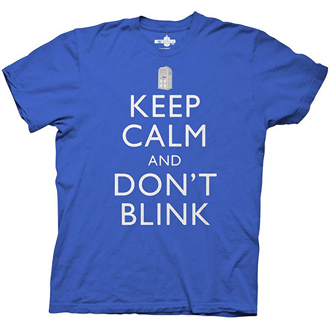 Doctor Who Keep Calm and Don't Blink T-Shirt