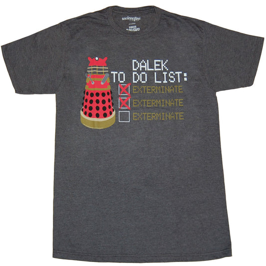 Doctor Who Dalek To Do List T-Shirt