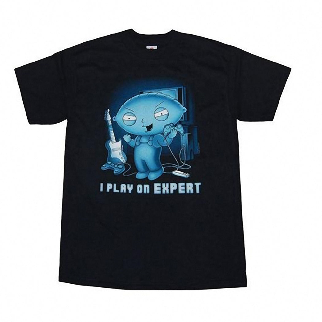 Stewie I Play On Expert T-Shirt – AnimationShops