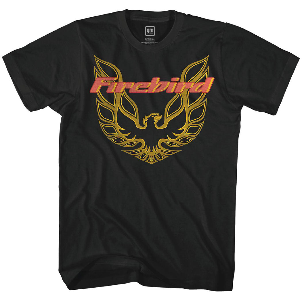 Pontiac Firebird Classic Logo Vintage T-Shirt Black