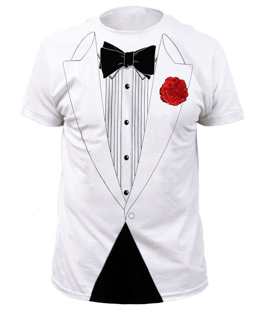 Tuxedo White Prom Costume Party T-Shirt
