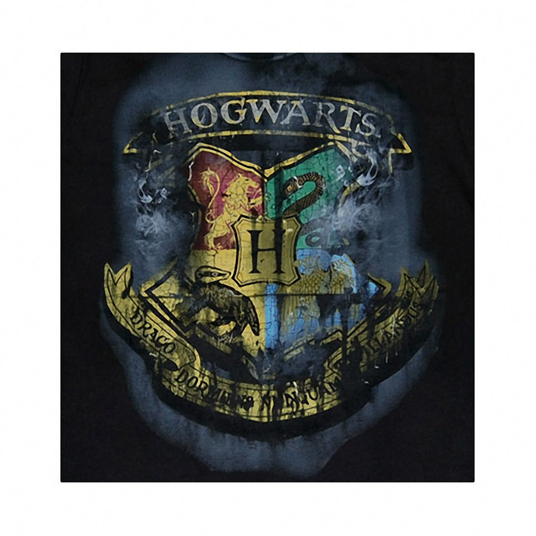 Harry Potter Hogwarts Crest Distressed T-Shirt