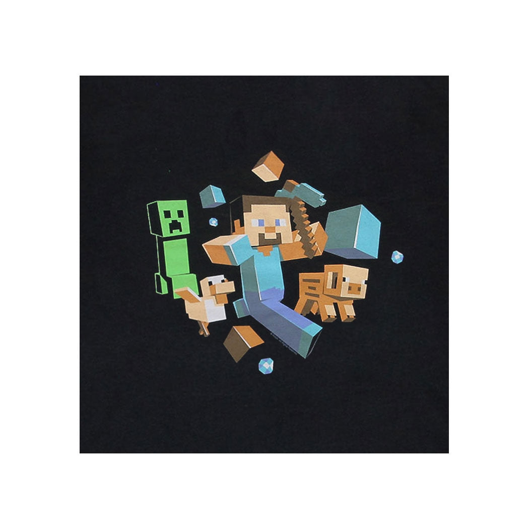 Minecraft Run Away Steve Youth Kids T-Shirt