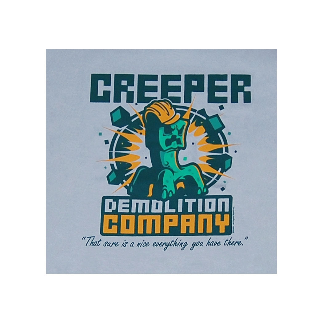 Minecraft Creeper Demolition Company Adult T-Shirt