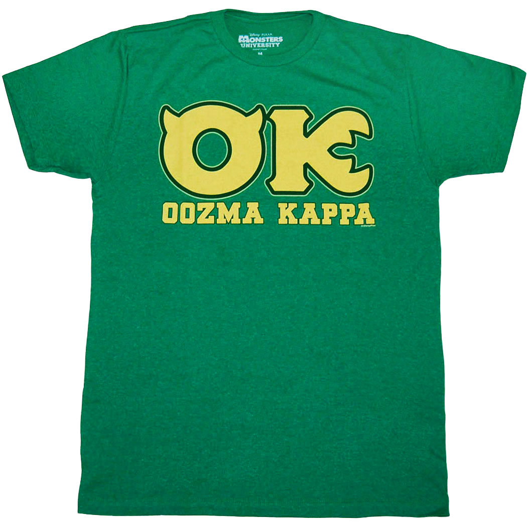 monsters university shirt Monsters University OK Oozma Kappa T-Shirt Medium