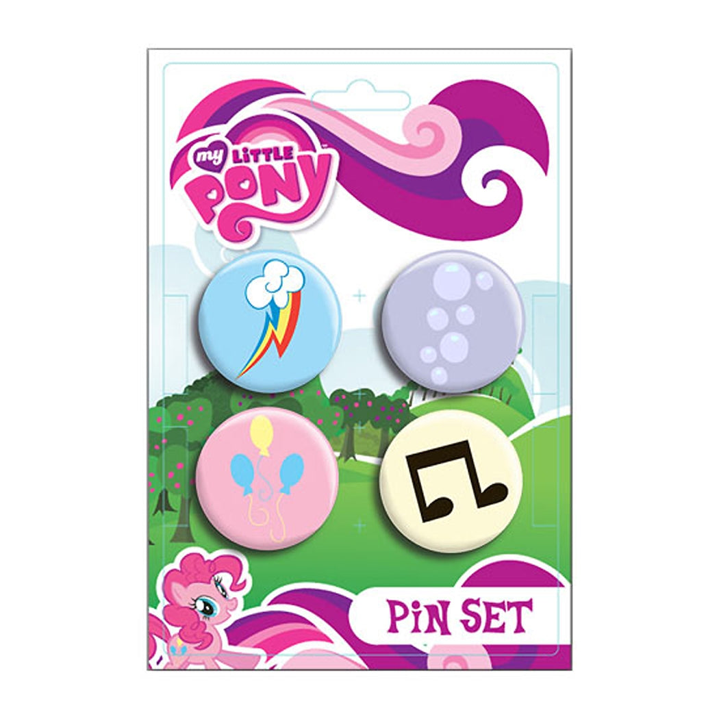 My Little Pony Cutie Mark 4-Pack Pin Set