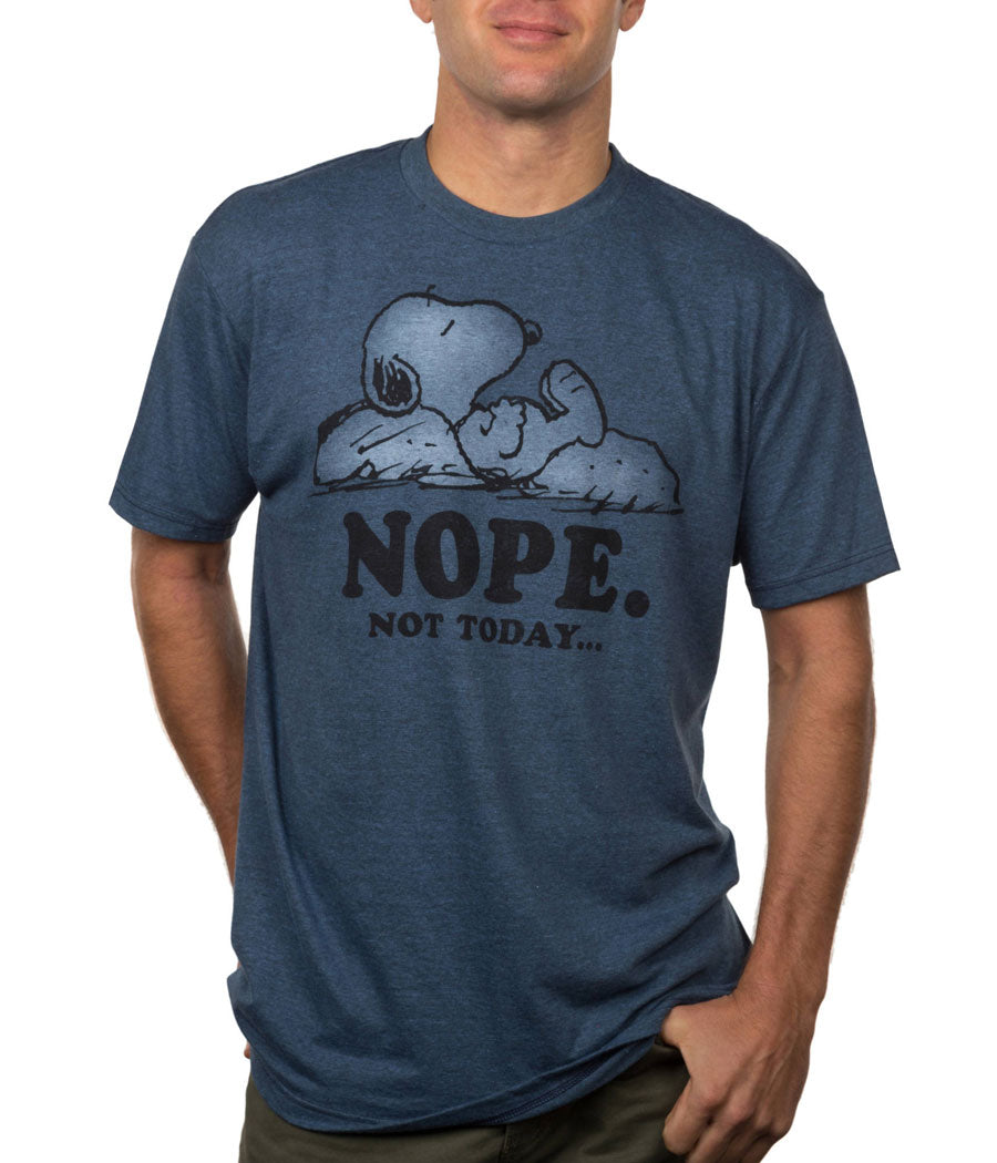 【US規格】希少 PEANUTS NOPE NOT TODAY Tシャツ 青 L US規格】希少 PEANUTS NOPE NOT TODAY Tシャツ 青 L