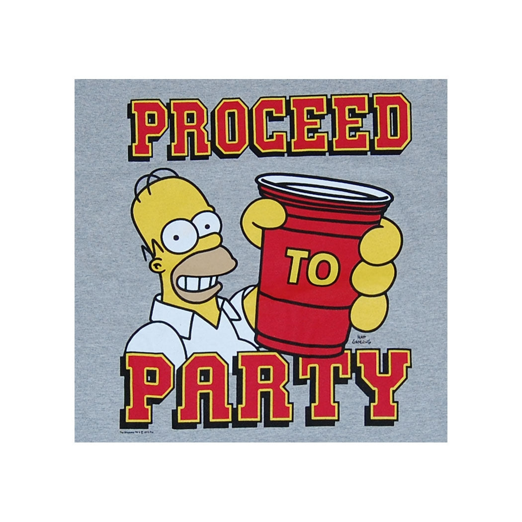 Simpsons Proceed To Party T-Shirt
