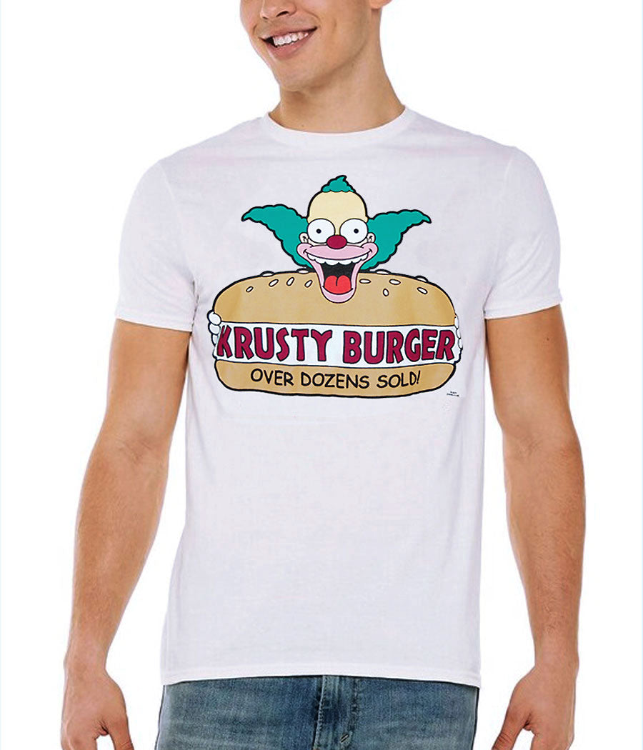 The Simpsons Krusty Burger Adult T-Shirt