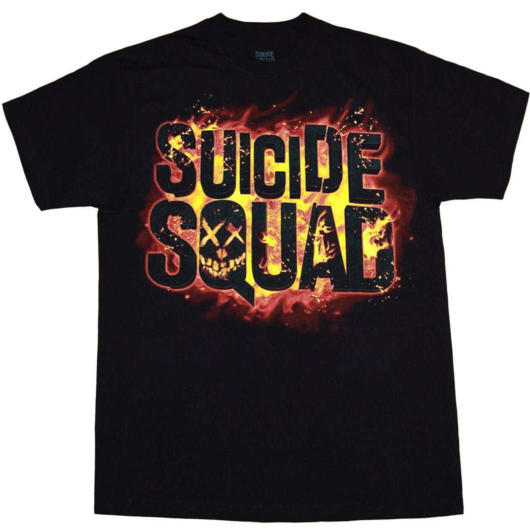 Suicide Squad Flames Logo T-Shirt
