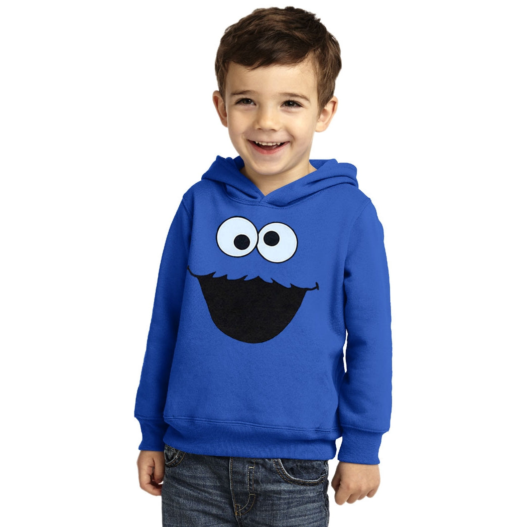 Cookie Monster Face Toddler Hoodie