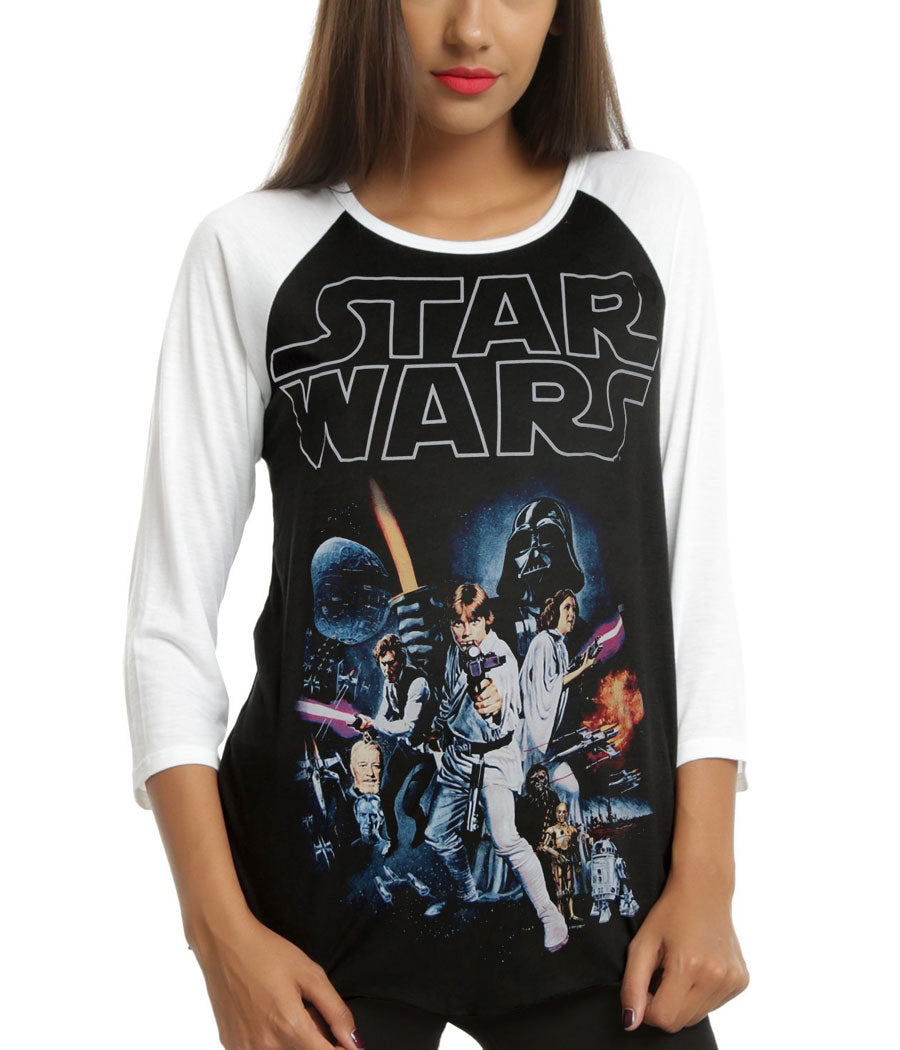 Star Wars Classic Poster Group Junior Raglan Shirt