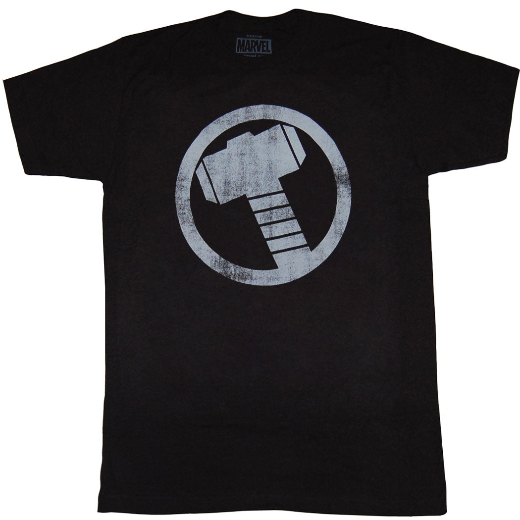 Thor Hammer Distressed Logo T-shirt