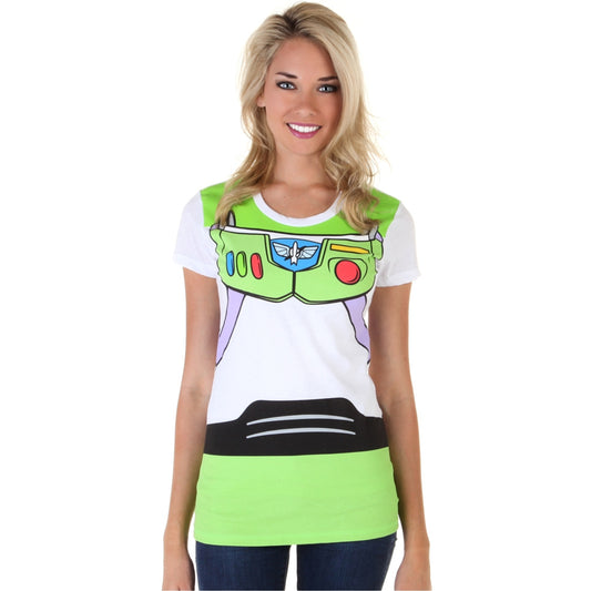 Toy Story Buzz Lightyear Costume Junior Women's  T-Shirt