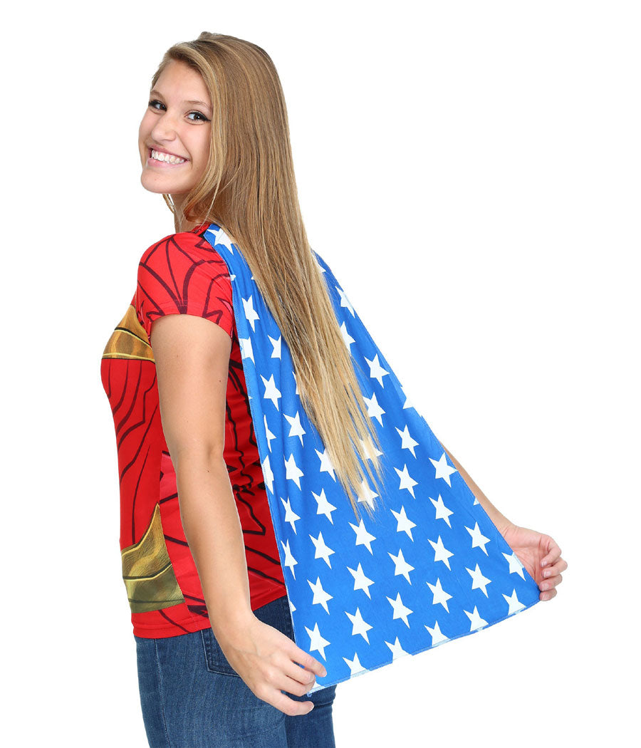 Wonder Woman Sublimated Cape Costume T-Shirt