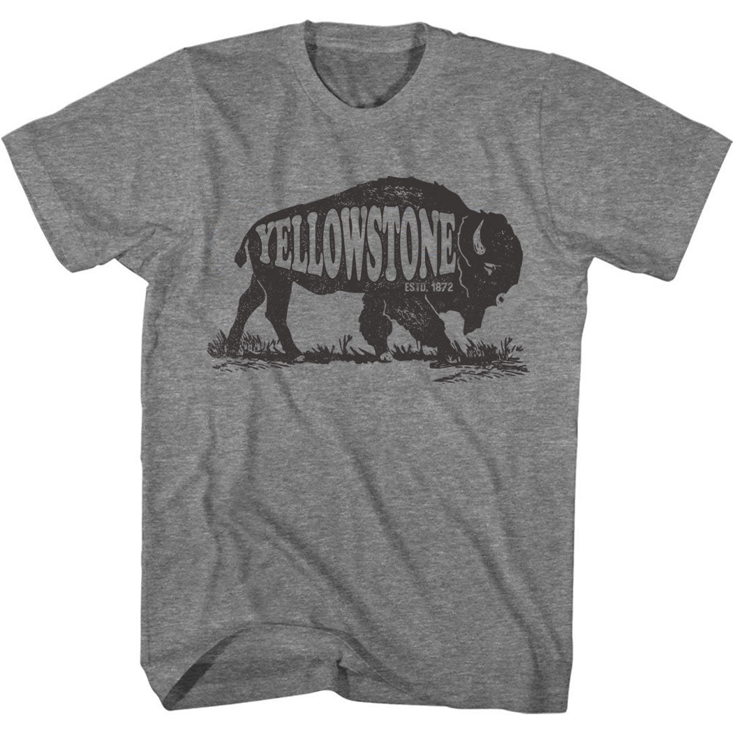 Yellowstone Est 1872 National Park Bison T-Shirt