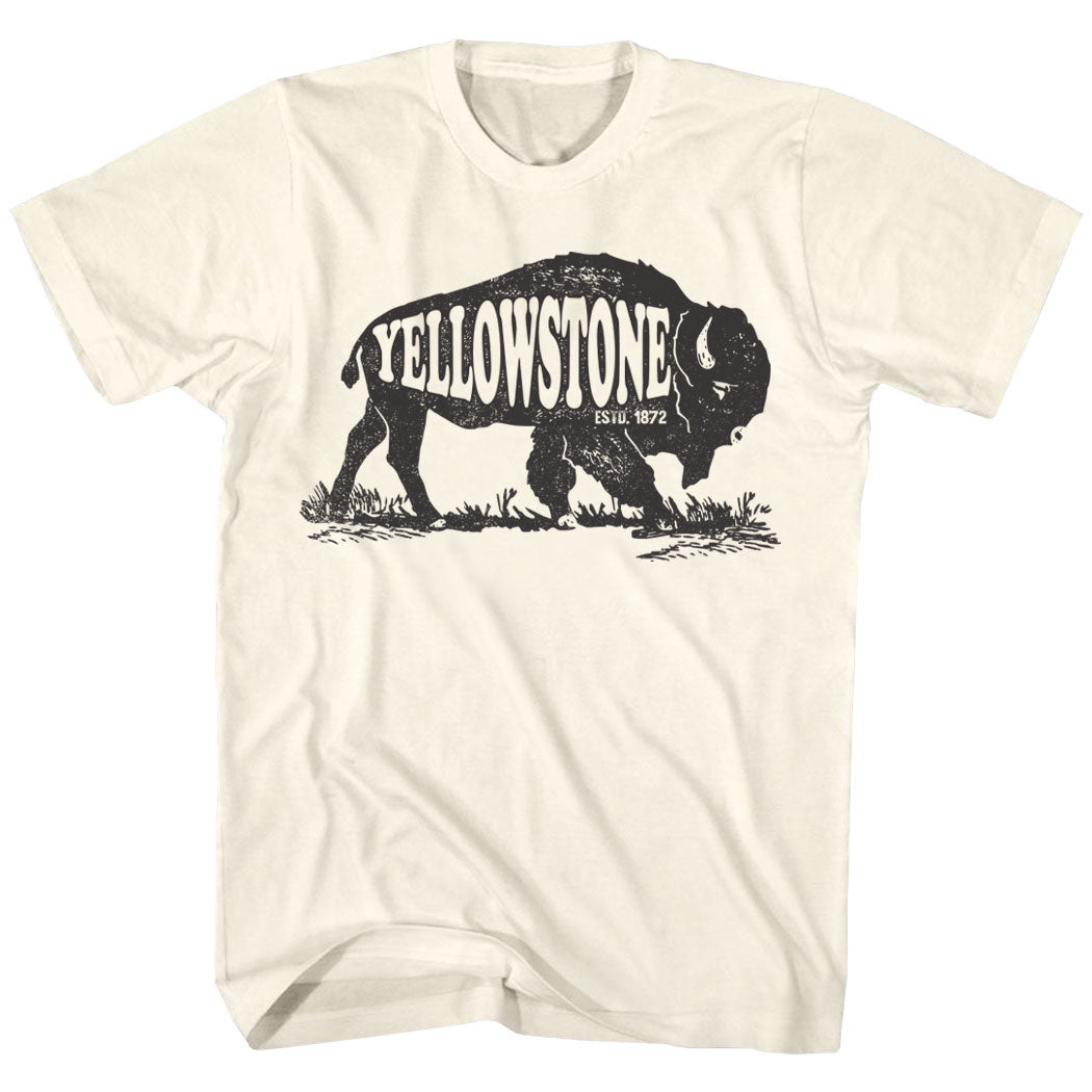 Yellowstone Est 1872 National Park Bison T-Shirt