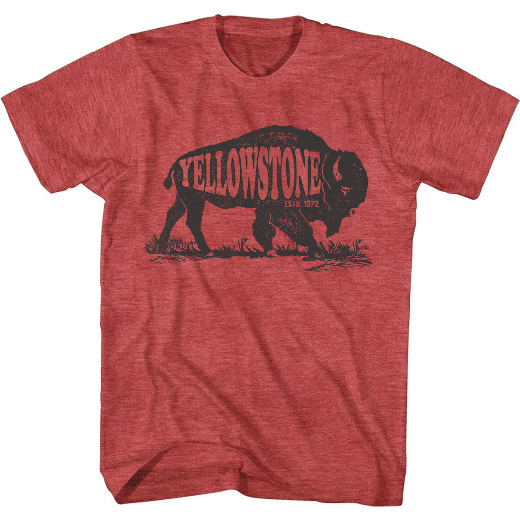 Yellowstone Est 1872 National Park Bison T-Shirt