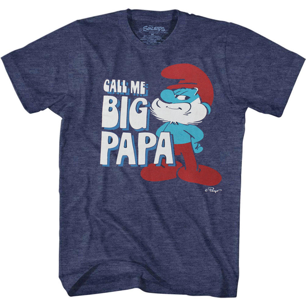 The Smurfs Call Me Big Papa Vintage T-Shirt