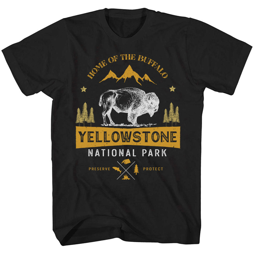 Yellowstone Home Of The Buffalo National Park T-Shirt