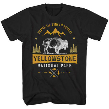 Yellowstone Home Of The Buffalo National Park T-Shirt