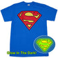 Superman Oversized Glow-In-The-Dark Logo T-Shirt