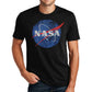 NASA Vintage Meatball Distressed Logo T-Shirt Black