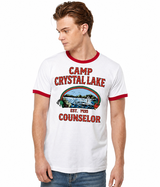 Friday The 13th Crystal Lake Camp Counselor Ringer T-Shirt