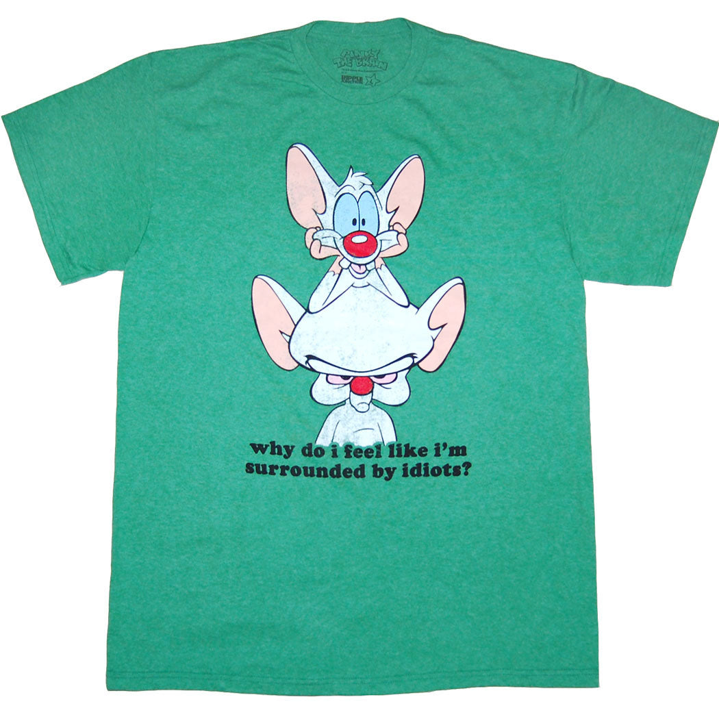Pinky and the Brain Surrounded by Idiots T-Shirt