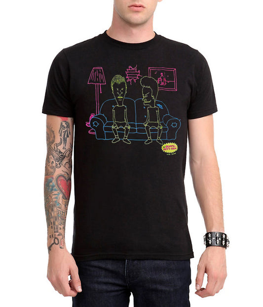 Beavis and Butthead Neon Couch T-Shirt