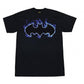 Batman Flaming Logo Adult T-Shirt