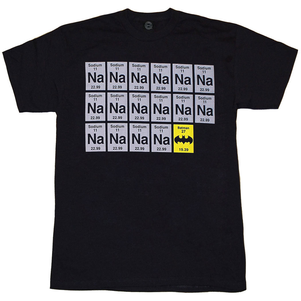 Batman NA NA NA Sodium Periodic Table T-Shirt