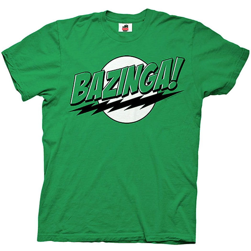 Big Bang Theory Bazinga Green T-Shirt